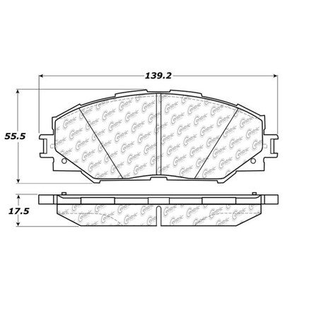 Centric Parts CTEK Ceramic Brake Pads, 103.12100 103.12100